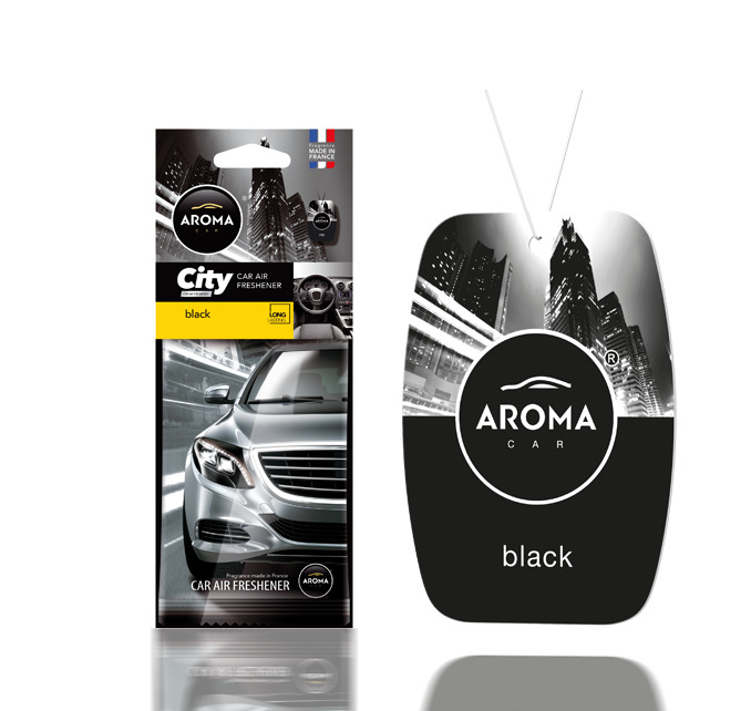 Aroma Car gaisa atsv. CITY Black