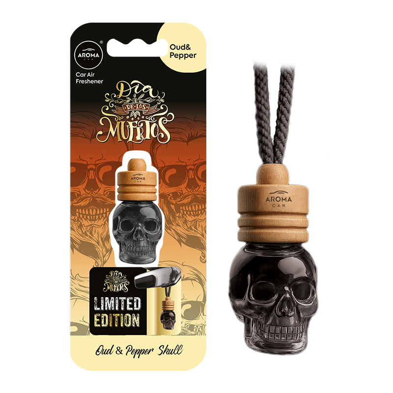 Aroma Car gaisa atsvaidzinātājs, Oud&Pepper Skull