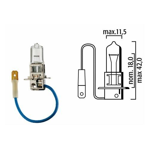 Flosser Autolampa H3 24V 70W PK22s