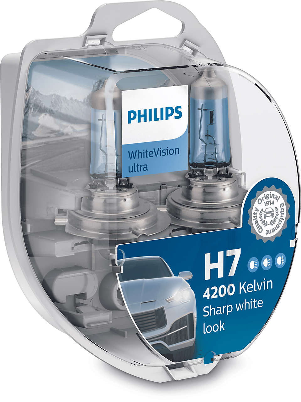 Autospuldzes PHILIPS H7 55W White Vision