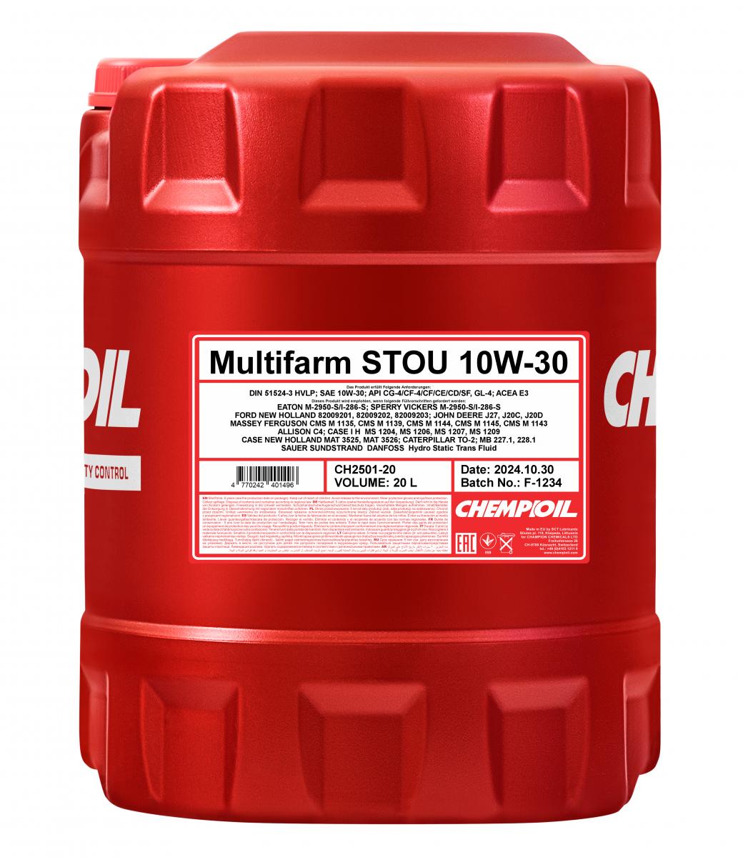 CHEMPIOIL Eļļa pussint. STOU 10W-30 20L