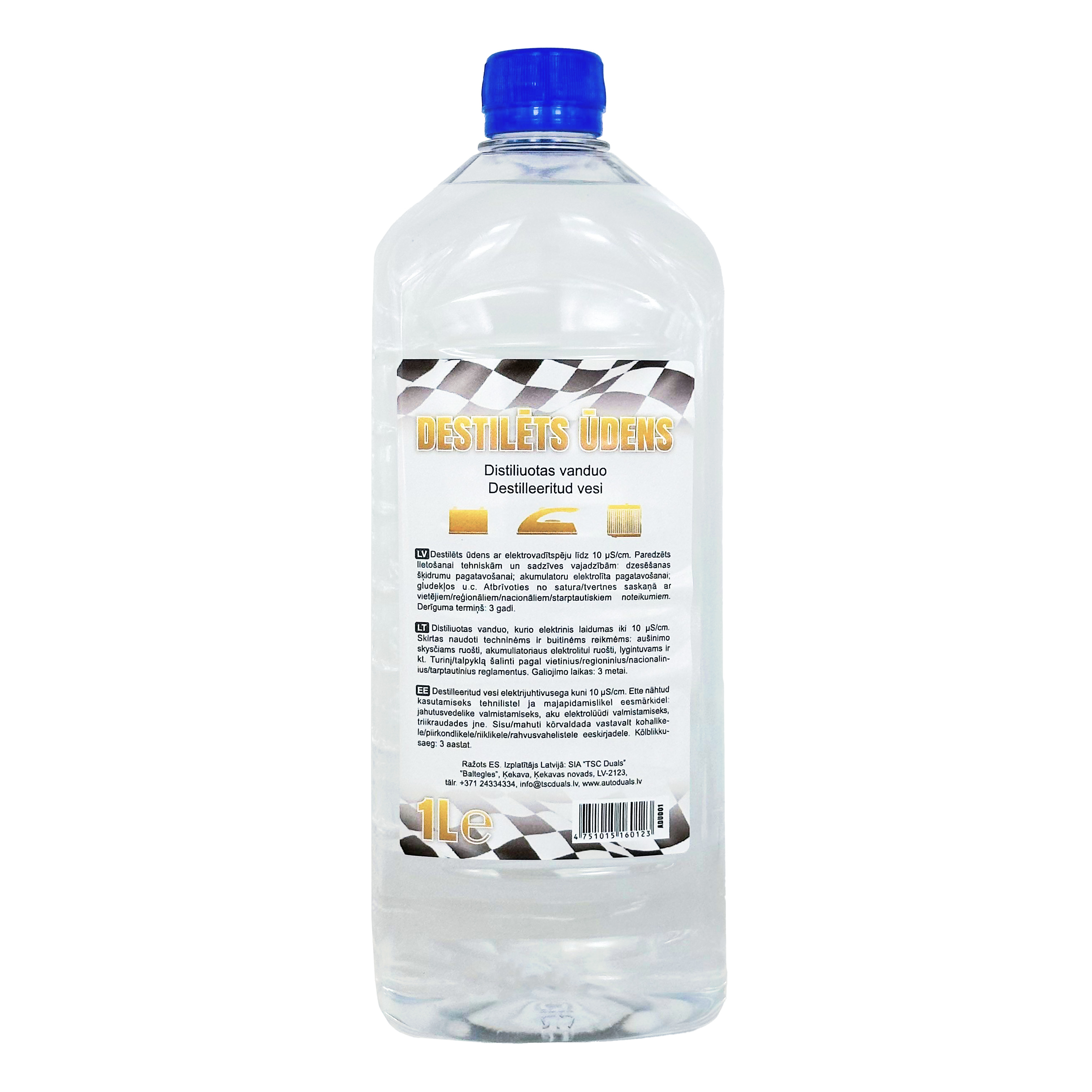 Destilēts ūdens AutoDUALS, 1L | ADU001