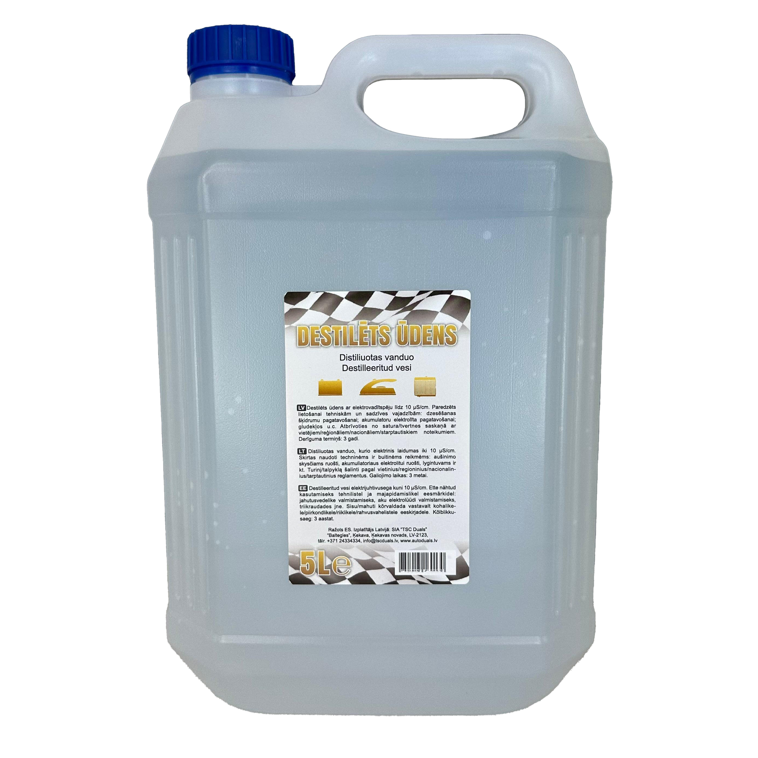 Destilēts ūdens AutoDUALS, 5L | ADUK005
