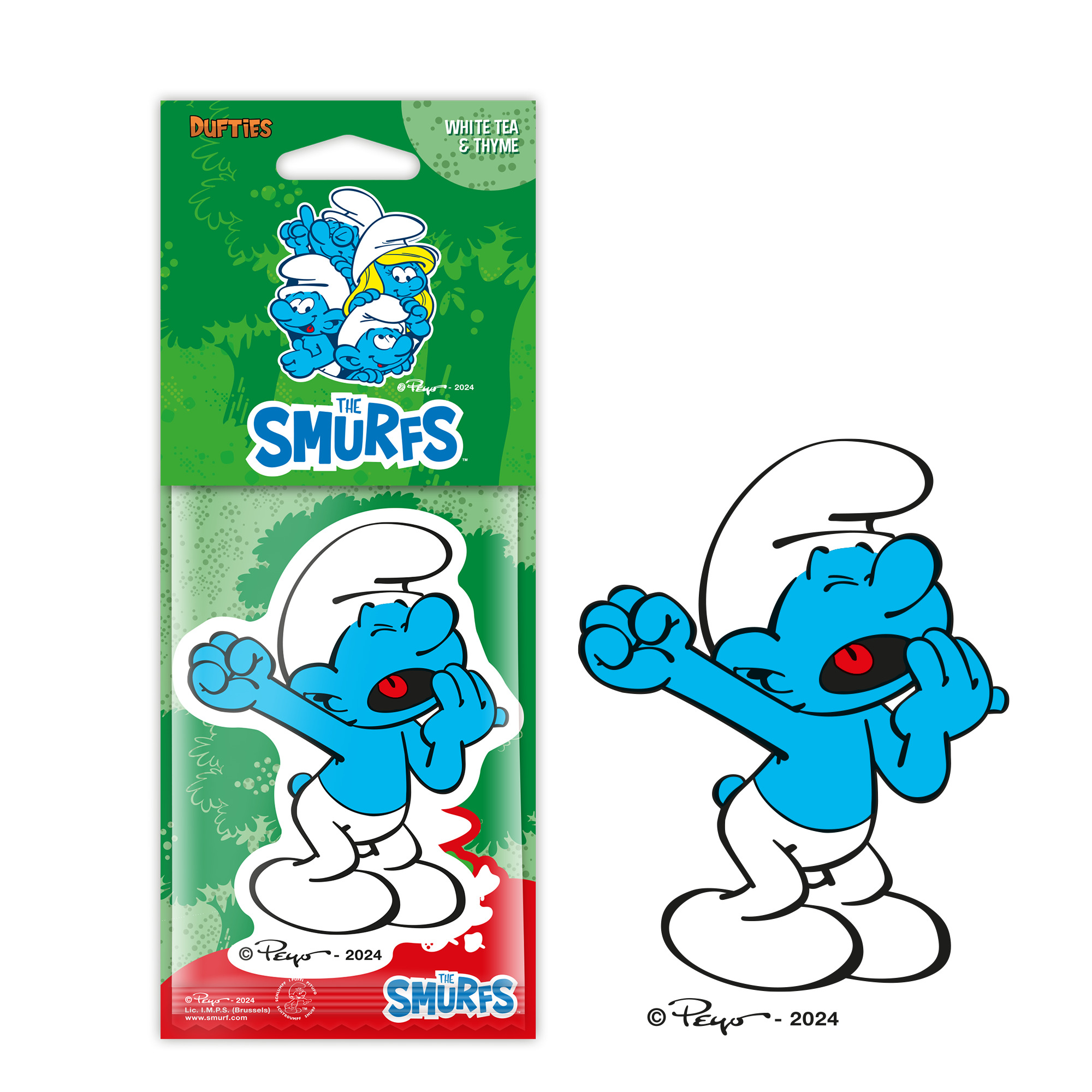 Aroma Gaisa atsvaidzinātājs Smurfs Lazy, White