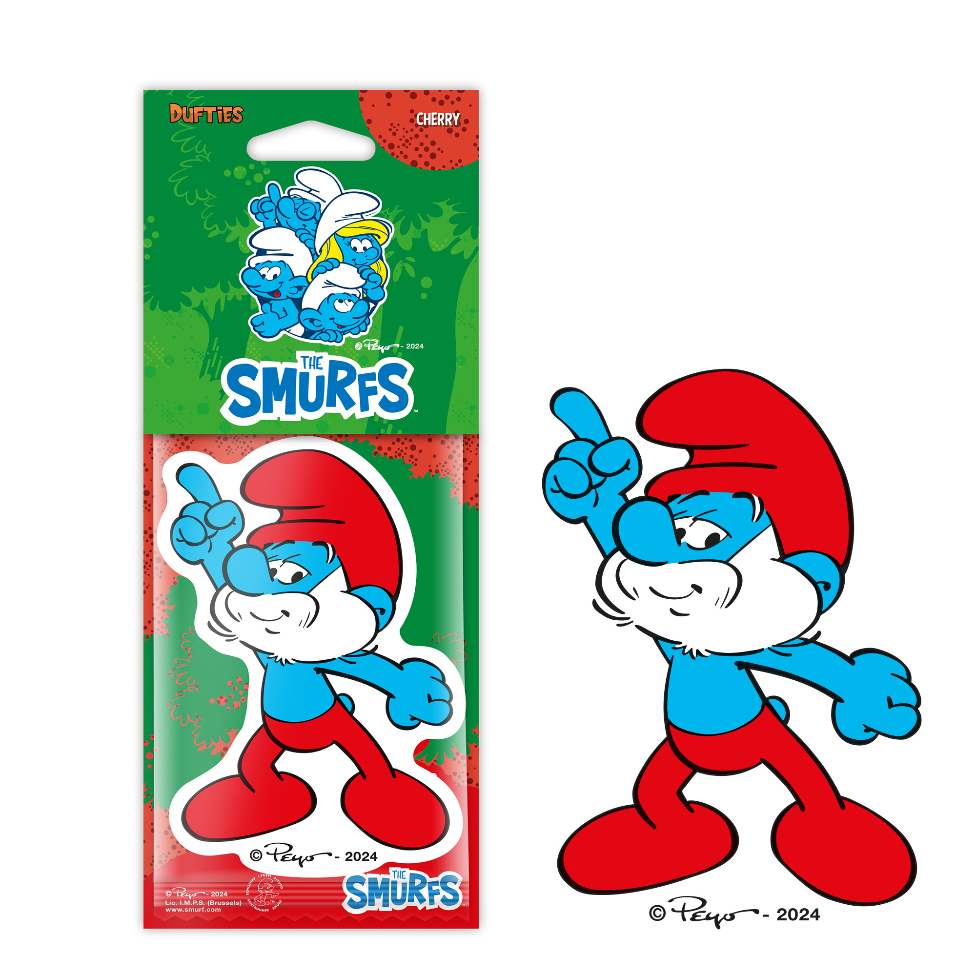 Aroma Gaisa atsvaidzinātājs Smurfs Papa, Cherry