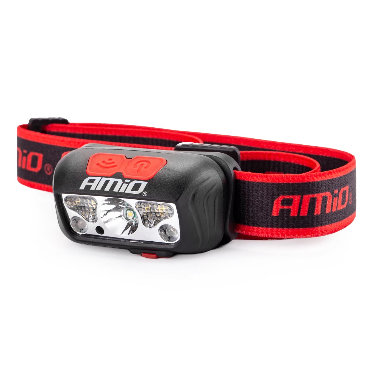 AMIO Galvas LED lukturis, lādējams microUSB