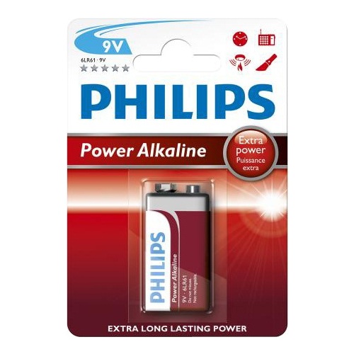 Krona PHILIPS 6LR61/9V Power Alkaline, 1