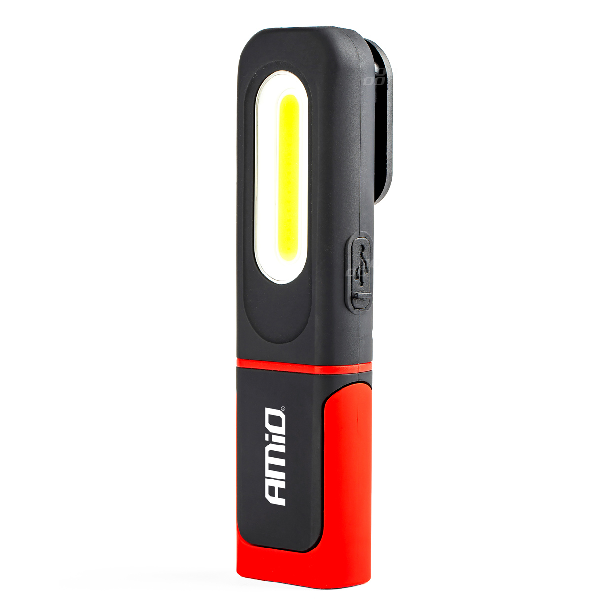 AMIO LED lukturis COB, lādējams microUSB