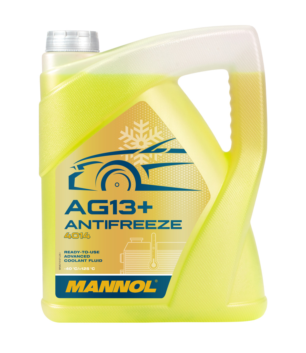 MANNOL AG13+ Antifrīzs -40°C, dzeltens, 5L