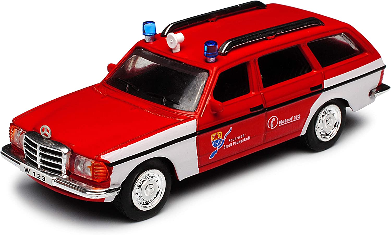 Modelīši - MB W123 Ugunsdzēsēju, 1:72