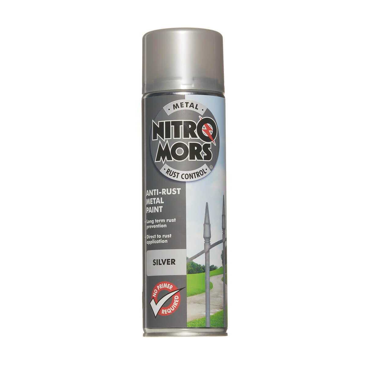 NitroMors antikorozijas krāsa metālam, sudraba, aerosolā