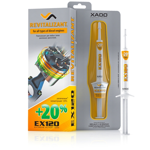 XADO Revitalizants EX120 dīzeļdzinējiem, 8ml |