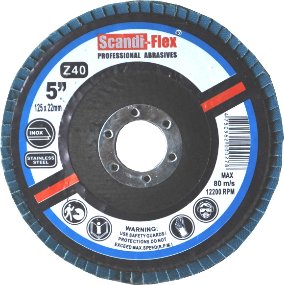 Slīpdisks lameļu, 125x22 Z40 | AXS40125