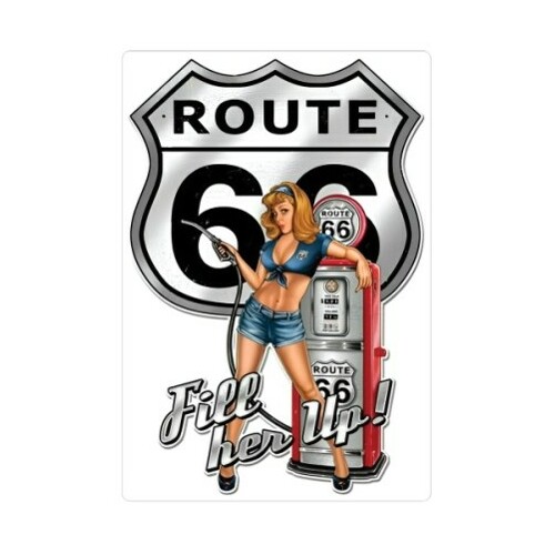 Avisa Uzlīme - Route 66 15x22cm